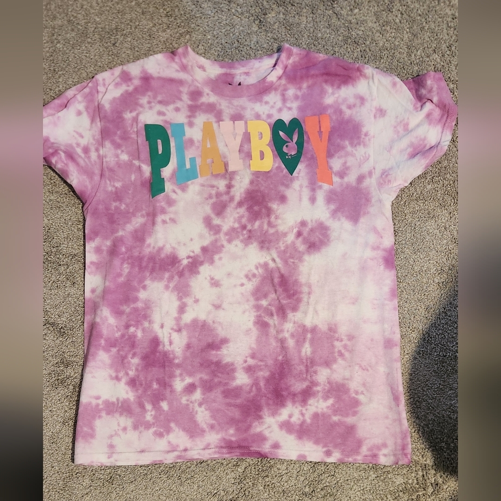Playboy Tie-Dye T-Shirt - Purple